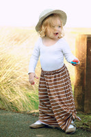 Brown Sugar Stripe Maxi Skirt