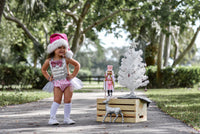 Silver and Baby Pink NutCracker Romper
