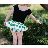 White 4 Leaf Clover ST. PATRICK'S DAY Bloomer Skirt