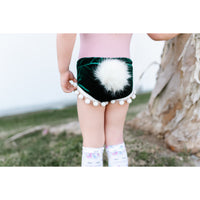 Bunny Tail WINTERGREEN Velvet Pom Pom Shorties