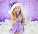 DELUXE LAVENDER Santa Romper