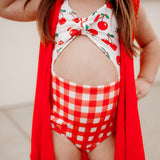 Cherry Gingham One piece