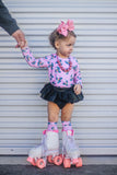 Pink Stripe Roller Skates Top (Child)