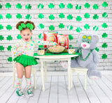 White Lucky Charms ST. PATRICK'S DAY Knee High Socks