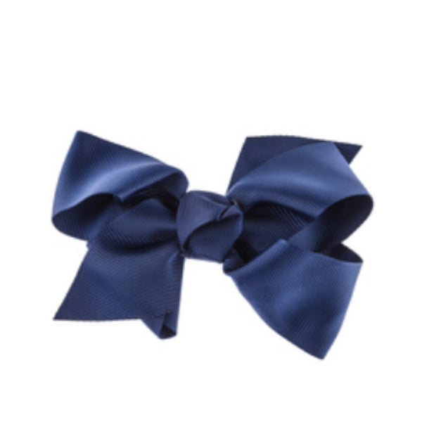 Navy Blue Minikane Hair Bow