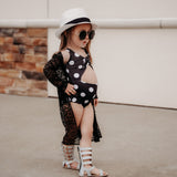 Classic Black & White Polka Dot One piece