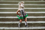 Black & White Stripe Knee High Socks