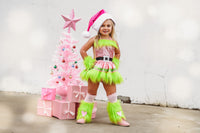 DELUXE Pink Mrs. Grinch Santa Romper