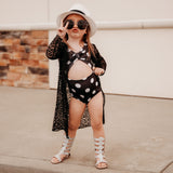 Classic Black & White Polka Dot One piece