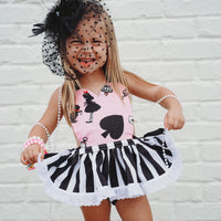 DELUXE Baby Pink Alice in Wonderland inspired Romper