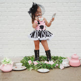 DELUXE Baby Pink Alice in Wonderland inspired Romper