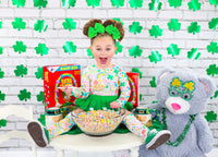 White Lucky Charms ST. PATRICK'S DAY Knee High Socks