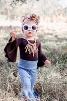 Baby Blue Stripe Bell Bottoms