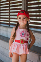 A League of Their Own inspired Romper