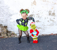 Black Resting Grinch Face Leotard