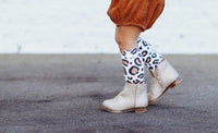 Brown Cheetah Knee High Socks