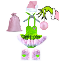 DELUXE Green & Pink Grinch Romper