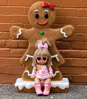 Baby Pink Gingerbread Minikane Leotard