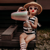 Classic Black & White Stripe One piece