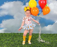 Baby Blue Balloons “UP” Bloomer Skirt