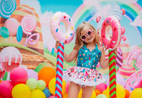 Teal DELUXE CaNdyLaNd inspired Romper