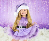 DELUXE LAVENDER Santa Romper