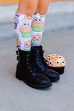 Halloween Cupcake Knee High Socks