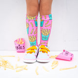 Hot Pink French Fries Knee High Socks