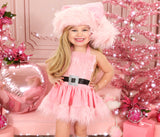 DELUXE Pink LOVER Santa Romper