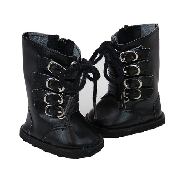 Minikane Black Buckle Boots