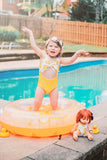 Rubber Ducky Yellow Dots One piece