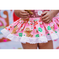 DELUXE Pink Candyland Gingerbread Romper