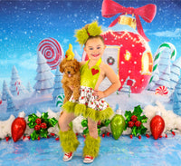 DELUXE Mini GRINCH Santa Romper