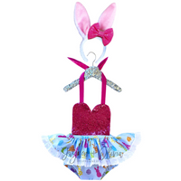Colorful Bunny Tails Romper