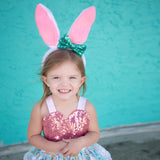 Sparkle Bow Easter Bunny Ears