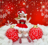 DELUXE Red Santa Baby Romper