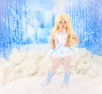 DELUXE White Frost Elsa inspired Romper