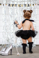 NEW YEARS EVE *ALL* Silver Tuxedo Romper