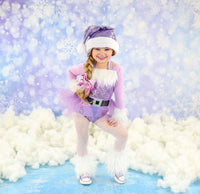 Extra Fluffy Sparkle LAVENDER Santa Romper