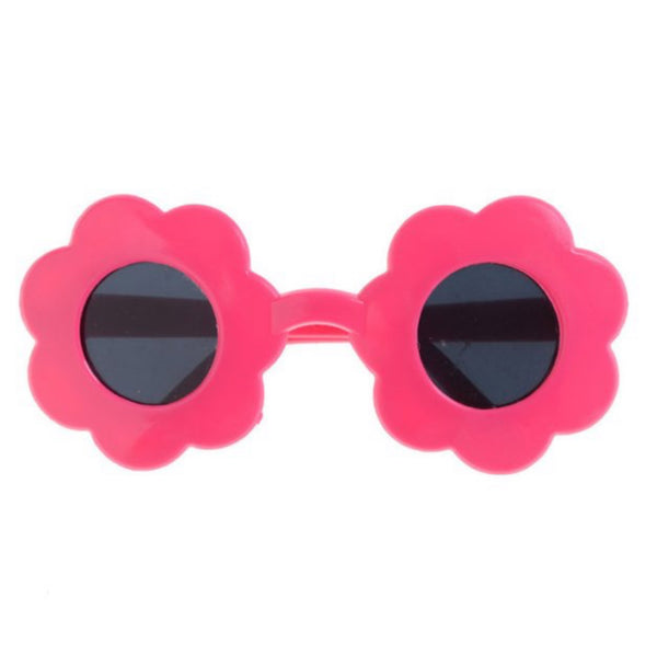 Hot Pink Minikane Flower Shaped Sunglasses