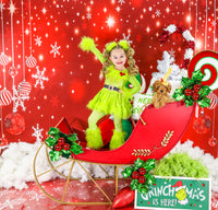 DELUXE Sequins GRINCH Santa Romper