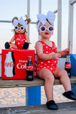 Red Polka Dot MINIKANE Bathing Suit