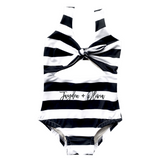 Classic Black & White Stripe One piece