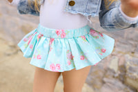 Baby Blue Shabby Chic Bloomer Skirt