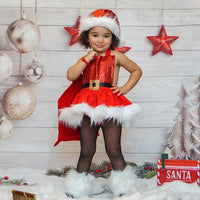 DELUXE Mrs. RED Santa Romper