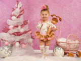 Light Pink Gingerbread Candy Cane Leotard