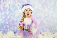 Extra Fluffy Sparkle LAVENDER Santa Romper