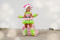 DELUXE Pink Mrs. Grinch Santa Romper