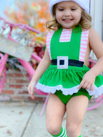 DELUXE Pink & Green Elf Romper