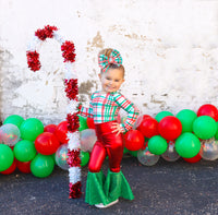 Red/Green Christmas Plaid Leotard